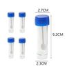 Plastic Specimen Cup Specimen Bottles 30ml Stool Containers Sample Cups with Spoon Lid (without Label Laboratory, 15 PCS), Red