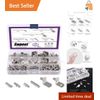 156Pcs Nickel Plated Shelf Support Pins - 6 Styles Home Organization Solution