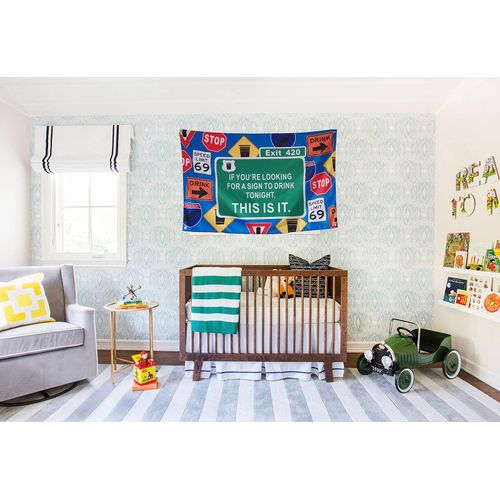 OINEIZ Sign To Drink Tonight Funny Flags for Room Guys Teen College Dorm, 3x5 Outdoor Meme Cool Flags Boys Man Cave Fun Cheap Party Bedroom Frat House Wall Décor (Green-1)