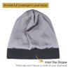 FocusCare Slap Cap,Satin Lined Sleeping Night Adjustable Size Gym Accessory Dark Heather Grey