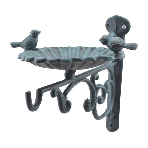 Plant Hanger Bird Bath Or Feeder Verdigris Color 10.25" Deep