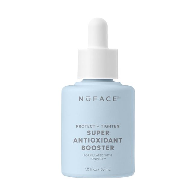 NuFACE Super Booster Antioxidant Serum - Skin Tightening & Brightening Serum to Shield and Protect Against Blue Light - Firming Facial Serum for Enhancing NuFACE Microcurrent Device Results (1 oz)