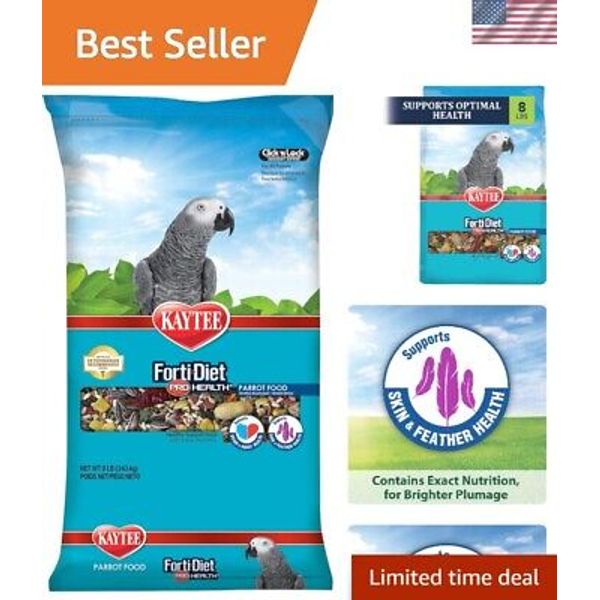 Forti-Diet Pro Health Pet Parrot Bird Food, 8 Pound