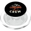 Crazy Camping Crew Tent And Mountains Design PopSockets PopGrip for MagSafe
