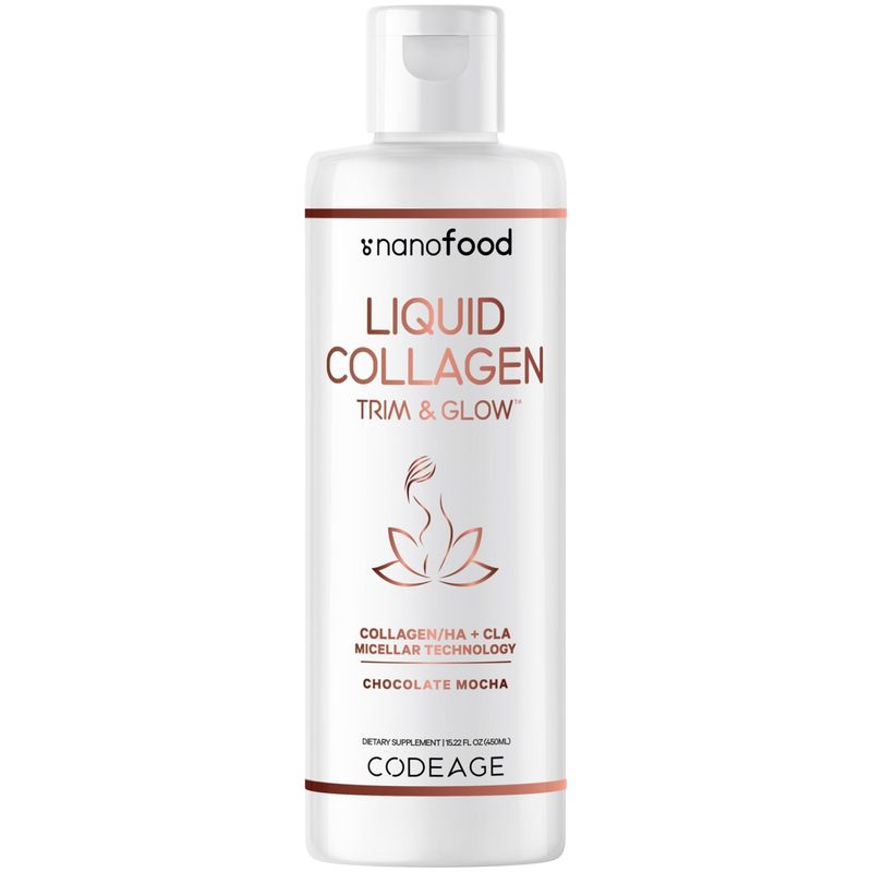 Codeage Liquid Collagen Supplement Chocolate Flavor, Beauty Trim & Glow ...
