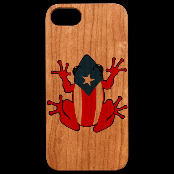 Puerto Rico Coqui - UV Color Printed - iPhone 5/5S/SE Universal / Cherry