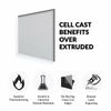 [4-Pack] SimbaLux® Acrylic Sheet Clear 12”x12” 1/8” Thick (3mm) Plexiglass