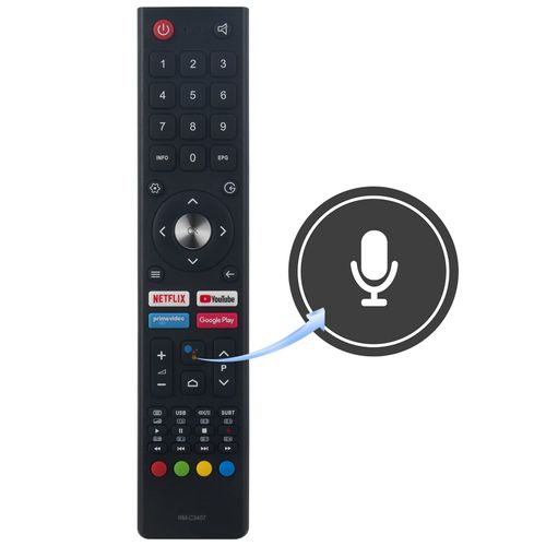 PERFASCIN RM-C3407 Replaced Voice Remote Control fit for JVC TV LT-40N5115A LT-50N7115A LT-55N7115A LT-65N7115A LT40N5115A LT50N7115A LT55N7115A LT65N7115A