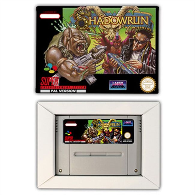 LOT:1094  Shadowrun boxed SNES game (PAL)