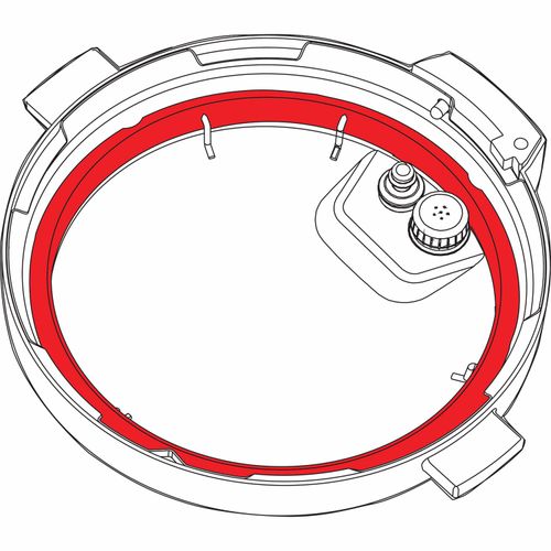 Instant Pot Sealing Ring 8-Qt, Inner Pot Seal Ring, Electric Pressure Cooker Accessories, Non-Toxic, BPA-Free, Replacement Parts, Clear