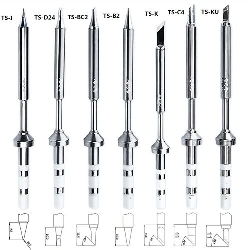 MASUNN Original Replacement Solder Tip For TS100 Digital LCD Soldering Iron -TS-B2