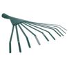 Garden Lawn Rake Replacement Head 10 Tooth Leaf Leaves Grass Yard Green