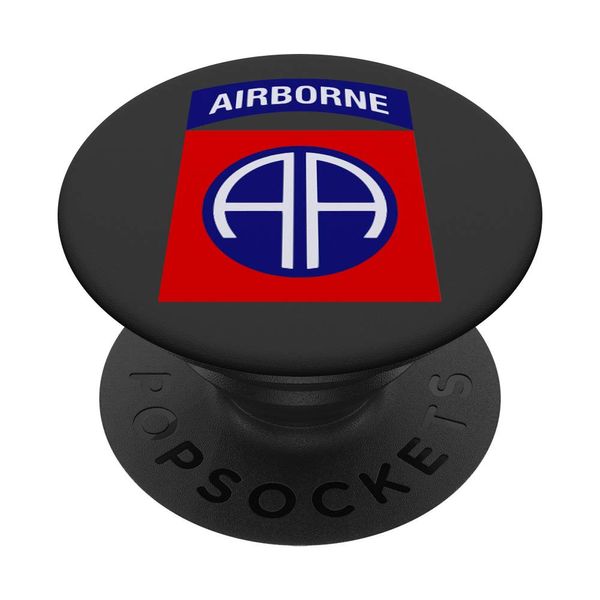 82nd Airborne Division Patch - Gray PopSockets Swappable PopGrip
