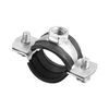 sourcing map Adjustable Pipe Bracket Clamp, 1" (25mm) Wall Ceiling Mount Iron Pipe Strap Support 10pcs