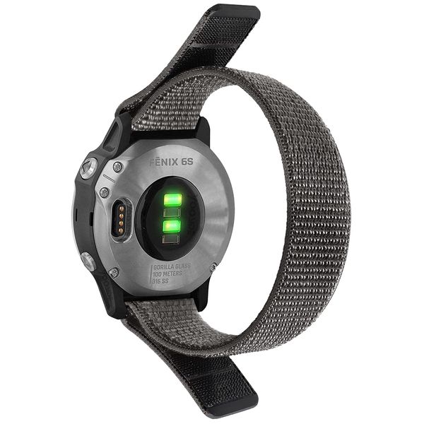 20mm Armband Fenix 5S/Fenix 6S Uhrenarmband, Klettverschluss Nylon Ersatzarmband Ultraleicht Sport Armband für Galaxy Watch Active2 40mm 44mm/Galaxy Watch 3 41mm/Amazfit GTS/Amazfit GTR 42mm