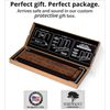 Durable Vinyl Record Storage Holder for 75 Lps, Solid Walnut Vinyl Record Stand 