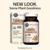 Organic Turmeric Curcumin Probiotics Supplement Extra Strength 120 Tablets Vegan