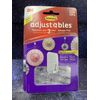 6  Pack 3M Command Adjustables Clear Repositionable 14 Hooks 30 Strips each