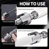 Pakalife Integrated Internal & External Pipe Threading Tool,1/2" (Dn15) 3/4" (Dn20) Pipe Sizes Rethreading Toolpvc Pipe Threader Kit for Electric Drill,Durable & Sturdy(1/2"+ 3/4")