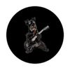 Miniature Schnauzer Guitar PopSockets Standard PopGrip