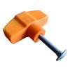 Custom upgraded orange replacement knob/handle for worx lawnmower