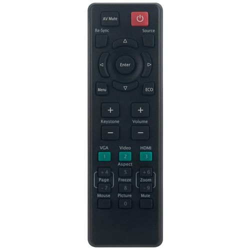 B-2701 Replace Remote Control fit for InFocus Projector IN124x IN134ST IN136ST IN3136a IN134 IN138HD IN2134 IN2126x IN1112a IN112x IN116x IN3144 IN118HDx IN119HDx IN2138HD IN128HDx IN3138HDa SP1080