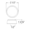 2" Round LED Amber Marker Clearance Light w 9 Diodes!!