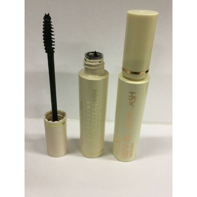 ONE X OLD DISCONTINUED MAYBELLINE ULTRA BIG ULTRA LASH MASCARA BLACK NO PACKAGE