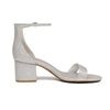 DREAM PAIRS Womens Low-Chunk Low Heel Pump Sandal,Size 9,SILVER/GLITTER,LOW-CHUNK