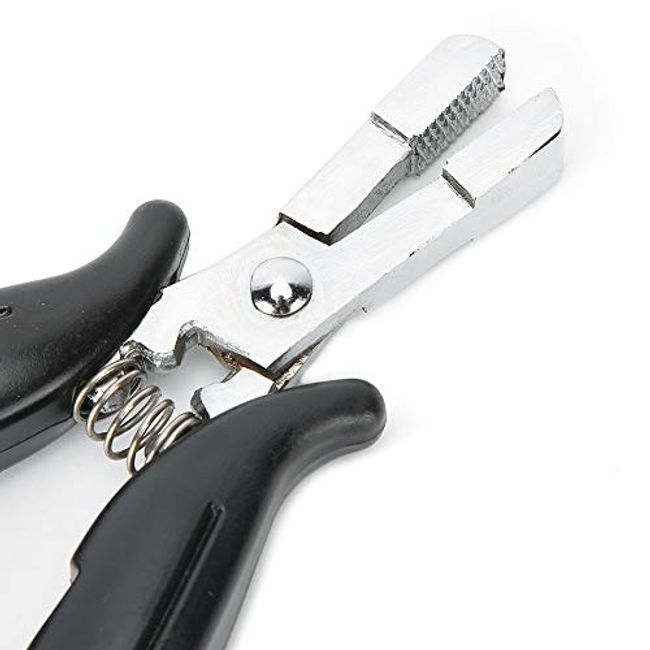 Mini Plier For Micro Nano Ring Hair Extensions opener and Removal Tool,  Professional Hair Extension Tool Black