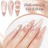 Supwee Crystal Wide Cat Eye Gel Nail Polish Smoothie Cat Magnetic Gel Polish with Magnetic Stick Manicure Soak Off UV/LED Gel 10ML(0.33FL OZ)