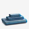 Rhythm Blue Striped Cotton Wash Cloth