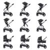 Babymore Memore V2 Pram Pushchair 11 Piece – Chrome