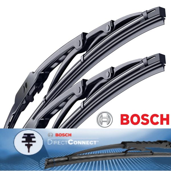 2 Wiper Blade Bosch Direct Connect Size 22 / 20 Front Left and Right