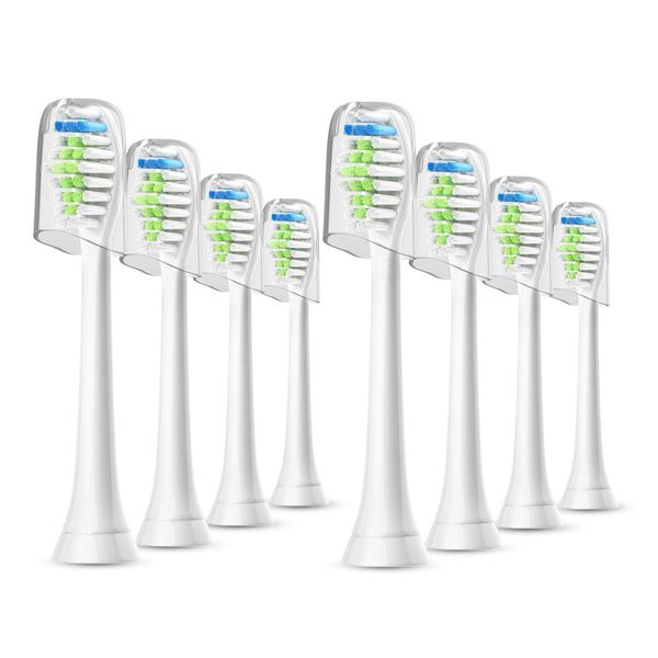 WuYan Compatible Phillips Sonicare Electric Toothbrush, Replacement Brush, Compatible with Diamond Cleans, 8 Pieces, Good Costs