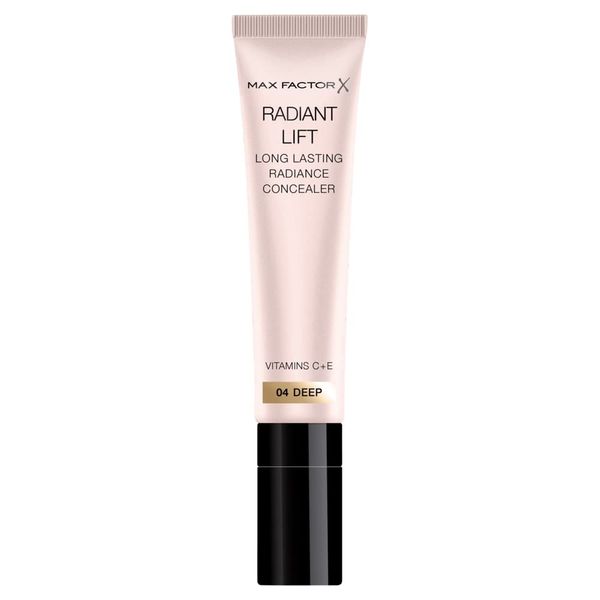 Max Factor Radiant Lift Hydrating and Brightening Concealer, Vitamins C and E, Deep 7ml