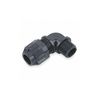 Liquid Tight Connector, 1/2 in., 90 Degree, BLK