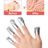 YIAGUN Foil Nail Wraps Remover, 100 PCS Nail Foil Aluminium Wraps, with Pre-Attached Lint-Free Cotton Pads for Fast & Gentle Soak Off Gel Polish Removing