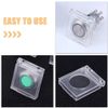 HOMSFOU 6PCS Wall Button Cover Lockout Box Transparent Push Button Switch Cover Push Button Switch Cap