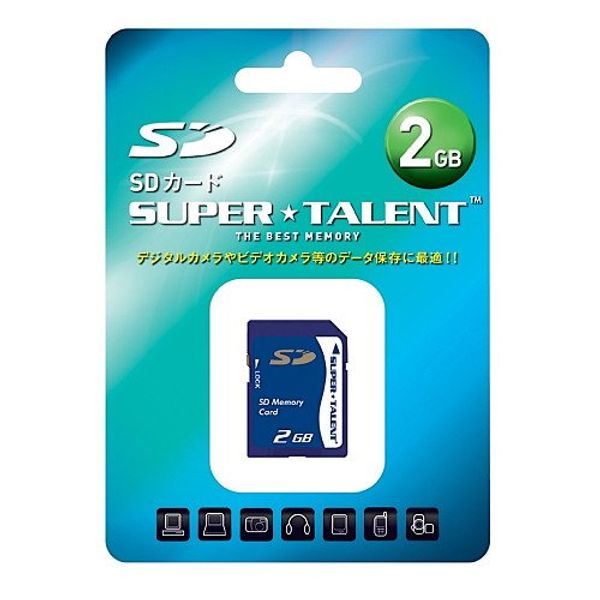 SuperTalent 2GB ST02SD SD Card