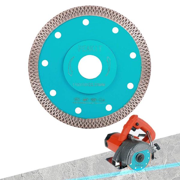 PEAKIT Fast Tile Diamond Blade 4.5 Inch Porcelain Tile Cutter Ceramic Cutting Disc Wheel for Dry Wet Tile Saw or grinder