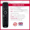 Replacement Remote Control For Philips 47PFL4007T/12 4000 series Smart LED TV