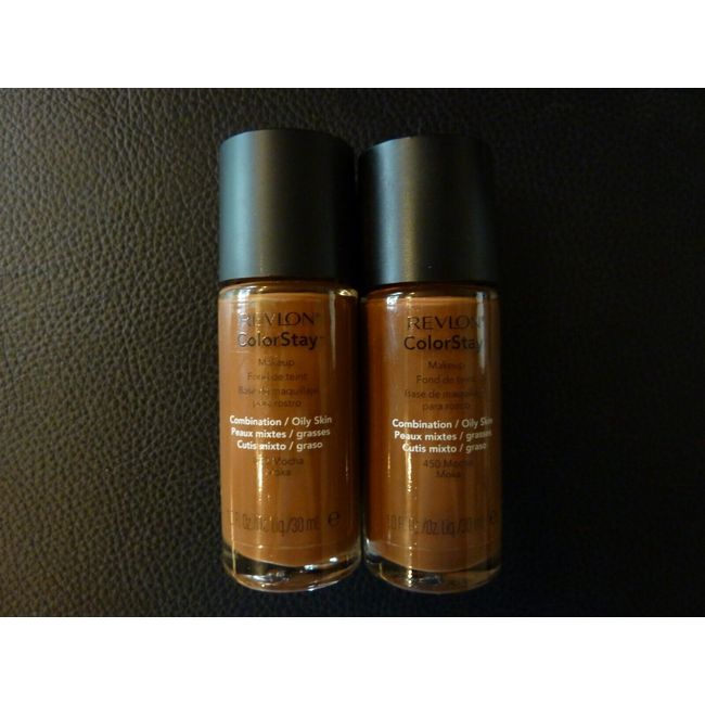 Revlon ColorStay Combo/Oily Skin Makeup / Foundation - MOCHA  #450 - TWO Sealed