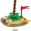 Desert Island & Palm Tree | Custom kit made with LEGO Bricks | Instructions Included