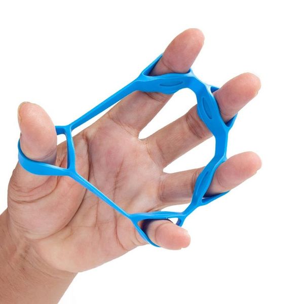 Finger strength training rehabilitation small muscle exercise silicone gripper, product selection, blue