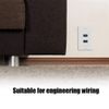 Haofy HDMI USB 3.0 Wall Plate Socket 2 in 1 Audio Video Wall Face Plate Panel