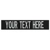 Custom Uniform Name Tape. Black, 3.5 Inch Hook Fastener