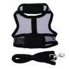 DOGGIE DESIGN Cool Mesh Dog Harness (Small, Solid Black)