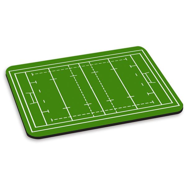 Rugby Pitch Green PC Computer Mouse Mat Pad