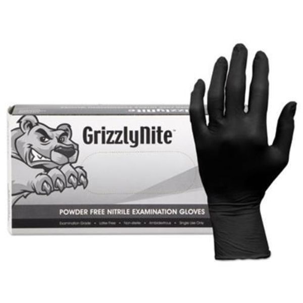 Procter & Gamble HOSGL-N105FX Proworks Grizzlynite Nitrile Gloves, Black,